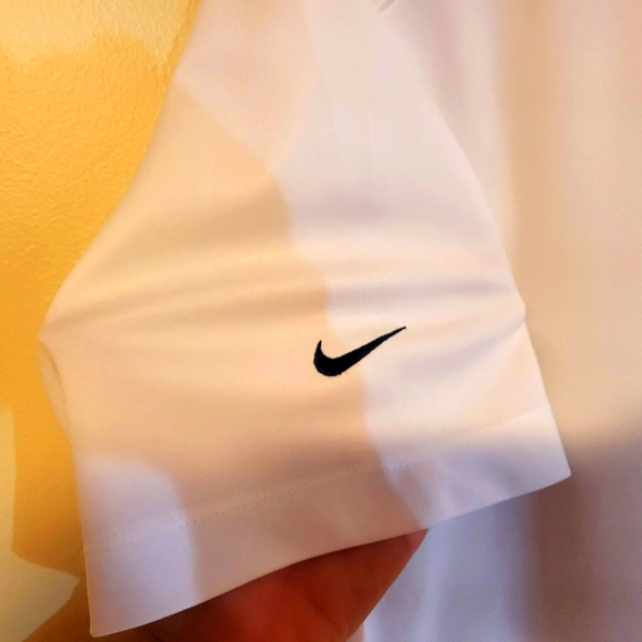 Men's Nike Golf DRI FIT White Polo Size L - Picture 9 of 9